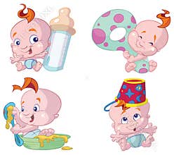 Happy baby cartoons