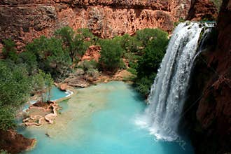 Havasu Falls Waterfall