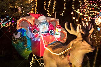 Christmas decoration in the garden.