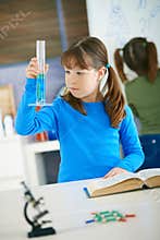 Science class at primary school
