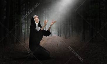 Nun, Pray, Prayer, Christian, Religion, Christianity, Religious