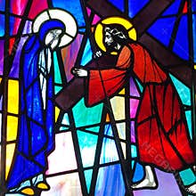 Jesus meets His Mother