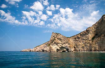 Steep cliff