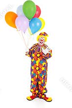 Birthday Clown Isolated