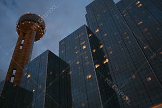Dallas: Reunion Tower At Night