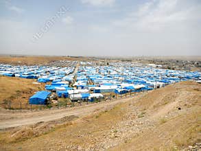 22.05.2017, Kawergosk, Iraq.: Overcrowded Refugee Camp in Iraq with Refugees fleeing from IS or Islamic State