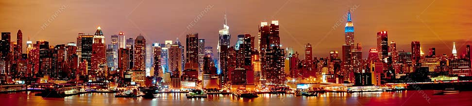 New York Manhattan at Night