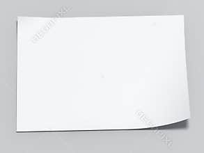 Blank sheet of paper