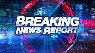 Breaking News Report - Broadcast Animation Graphic Title