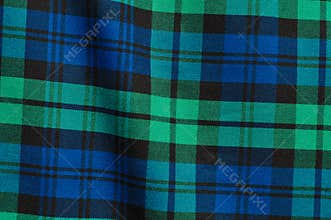 Green Blue Plaid Background