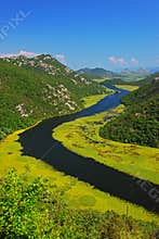 Montenegro - The River Curve at Lake Skadar nearby Rijeka Crnojevića