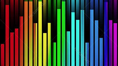 Abstract soft rainbow color moving vertical block background New quality universal motion dynamic animated colorful