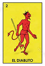 Lotería Mexicana - El Diablito - High resolution image