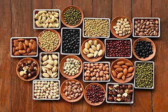 Collection of different legumes