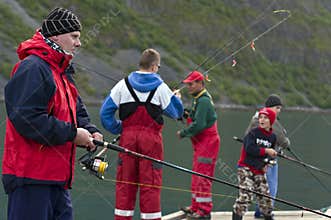 Family fishing