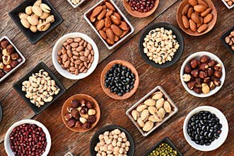 Collection of different legumes
