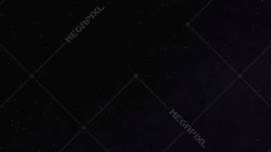 Night sky animation. Stars and galaxies moving across the night sky