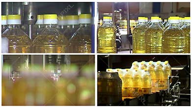 Production of refined sunflower oil multi screen