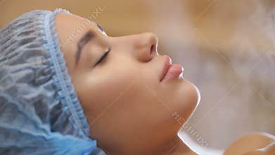 The procedure of steaming the skin