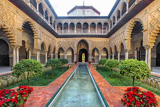 Real Alcazar in Seville. Spain.