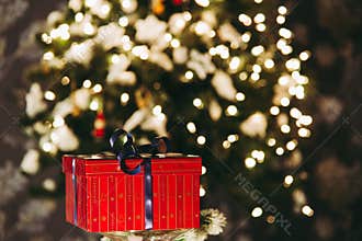 Cozy home related Christmas concept with toys