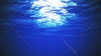Speed Under the Ocean Sea Water Level Animation Background