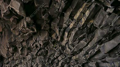 Basalt cave on Reynisfjara beach near Vik, Iceland