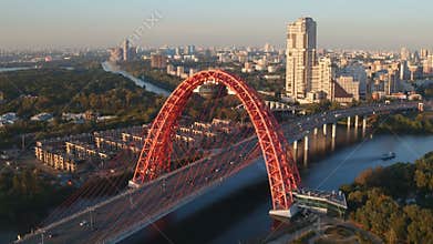 The picturesque bridge in Moscow