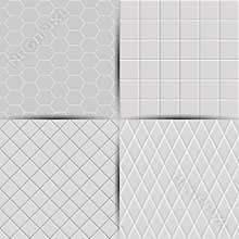 Set of abstract seamless tiles background, vector illustration.