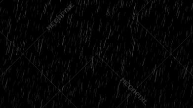 Falling raindrops