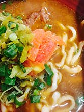 Beef noodles in broth