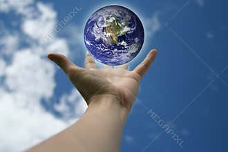 Hand and Earth