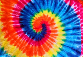 Close up tie dye fabric pattern background