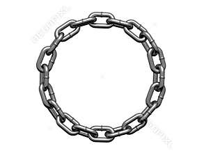 Chain in form of the circle