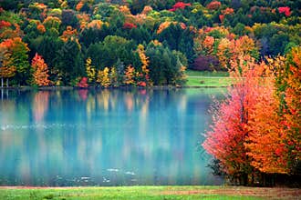 Scenic autumn landscape in Pennsylvania