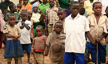 DR CONGO - NOV 2ND : Refugees cross into Uganda