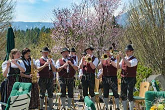 Brass Band in Alps, Bavaia, Germany