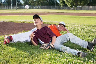 Baseball Players Relaxing