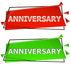 Anniversary sign