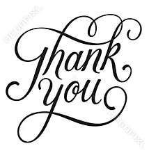 Thank You Lettering