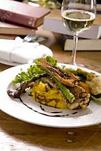 Seafood Prawn and Dorado dish
