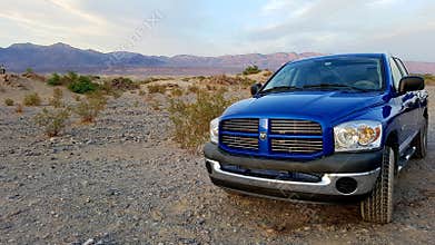 Blue Dodge Ram pickup