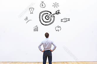 Target for company or achievement concept