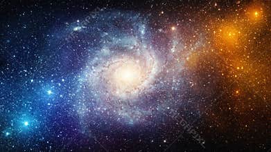Universe filled with stars, nebula and galaxy. Elements of this