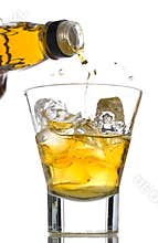 Pouring whiskey