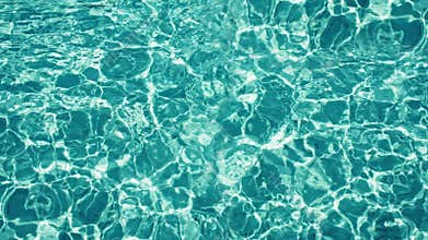 Texture of water in the swimming pool
