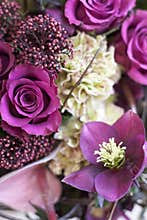 Original a bunch of flowers from Anthurium, hellebores, roses, carnations