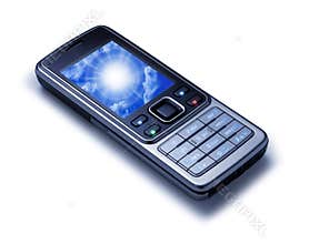 Mobile Cell Phone Isolated