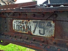 Rusty metal forestry equipment