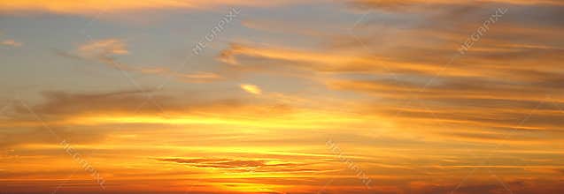 Cloudscape Sky At Sunset, Sky Replacement